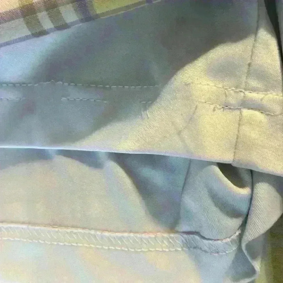 Izod CoolFX Tennis Golf Skirt with under shorts yellow brown plaid size 12 skort - Picture 13 of 13